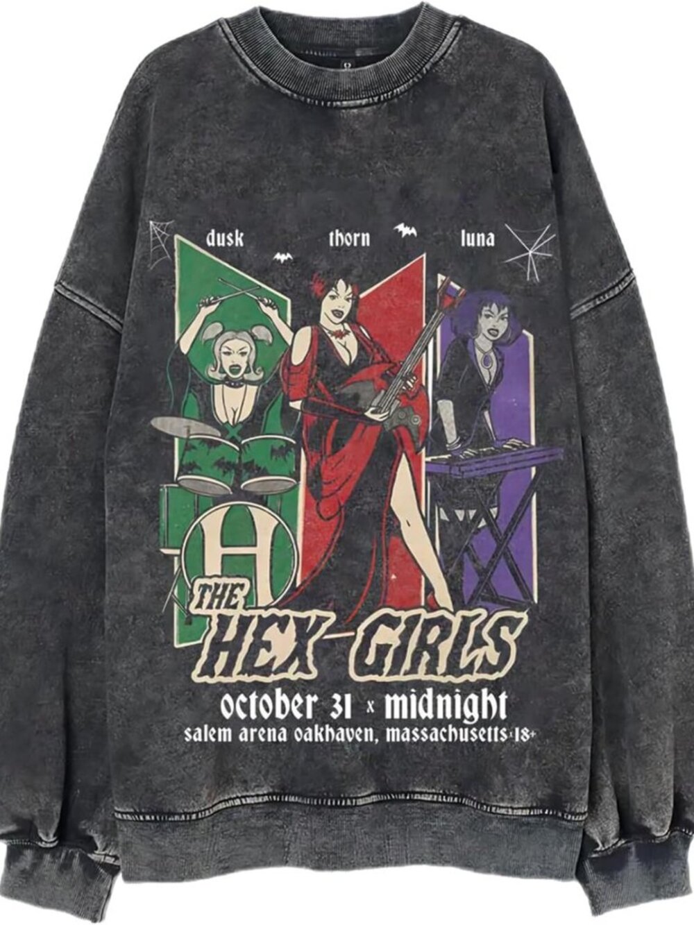 Gothic Retro Hex Girls Inspired Sweatshirt | Rock Music Graphic Tee